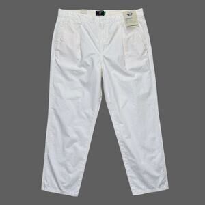 Dockers Original Relaxed Tapered Chinos White 38x32 NWT